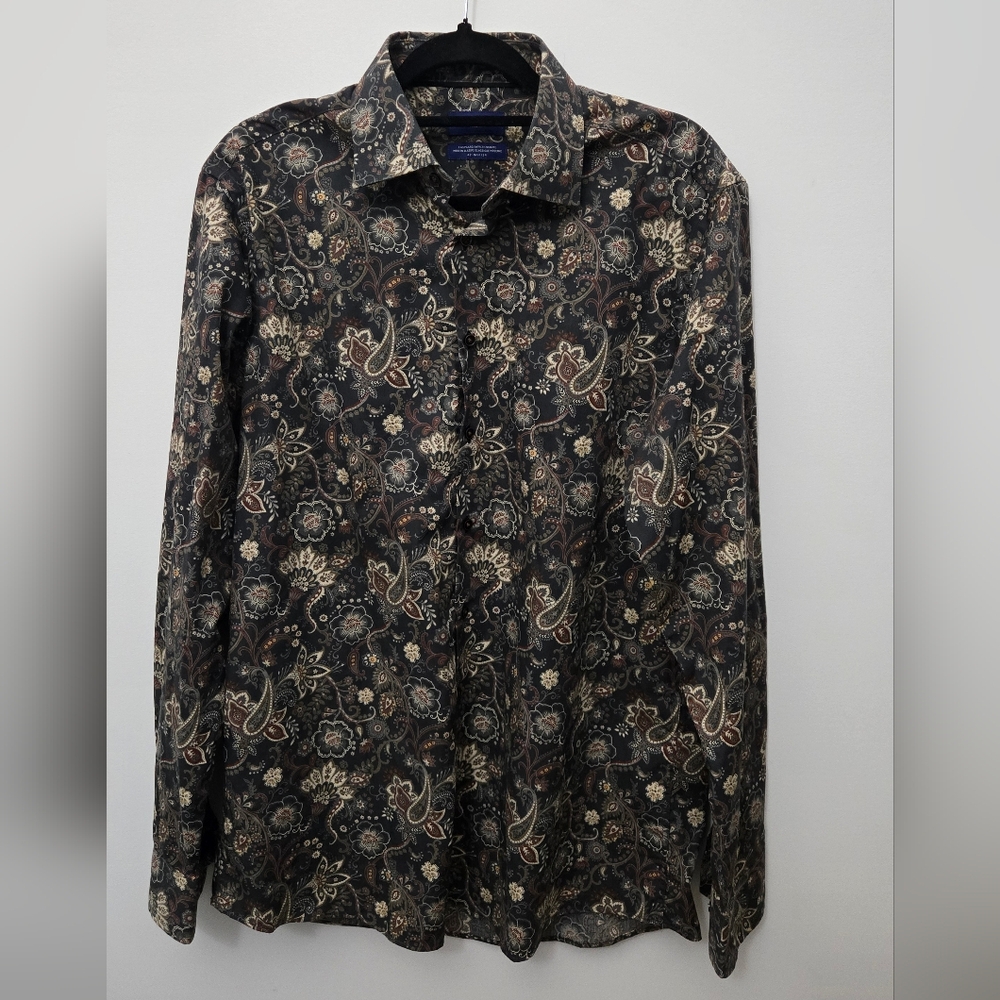 🥊NEW Men's Paisley Print Button Down Shirt
